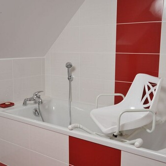 Asiento giratorio para bañera Inox