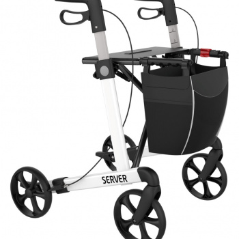 Rollator Server aluminio Blanco (Talla L)