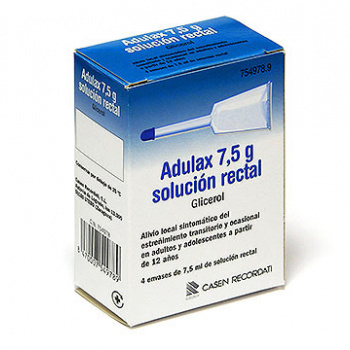 Adulax 6.14 ml solucion rectal 4 enemas 7.5 ml