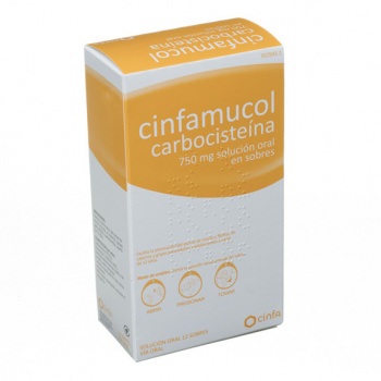 Cinfamucol carbocisteina 750mg 12sob