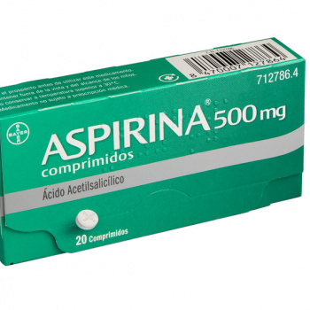 Aspirina 500 mg 20 comprimidos