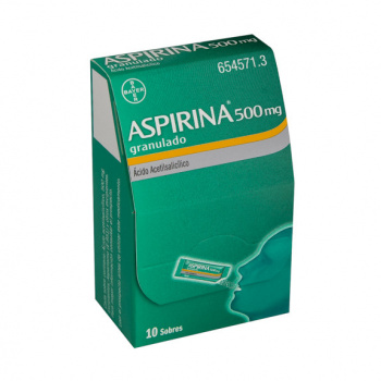 Aspirina 500mg 10 sobres granulado
