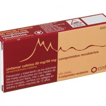 Cinfamar cafeina 10 comprimidos
