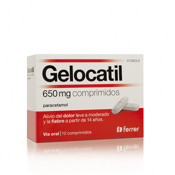 Gelocatil 650 mg 12 comp