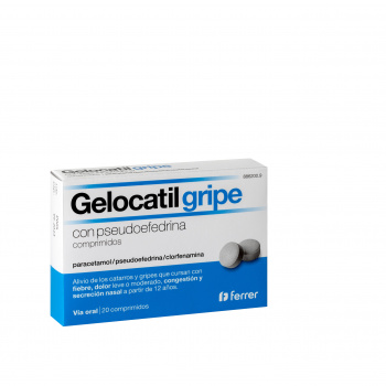 Gelocatil gripe 20 comp 500 gr