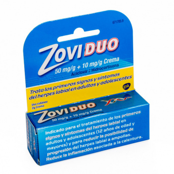Zoviduo 50/10 mg/g cre tubo 2g
