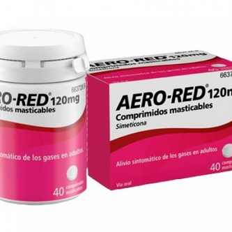 Aero red 120 mg 40 comprimidos masticables