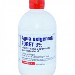 Agua oxigenada foret 30 mg/ml solucion cutanea y concentrado para solucion bucal 1 frasco 500 ml