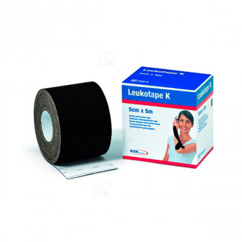 Leukotape k negro 5 cm x 5cm