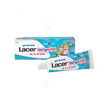 Lacer infantil gel dental 50 ml fresa