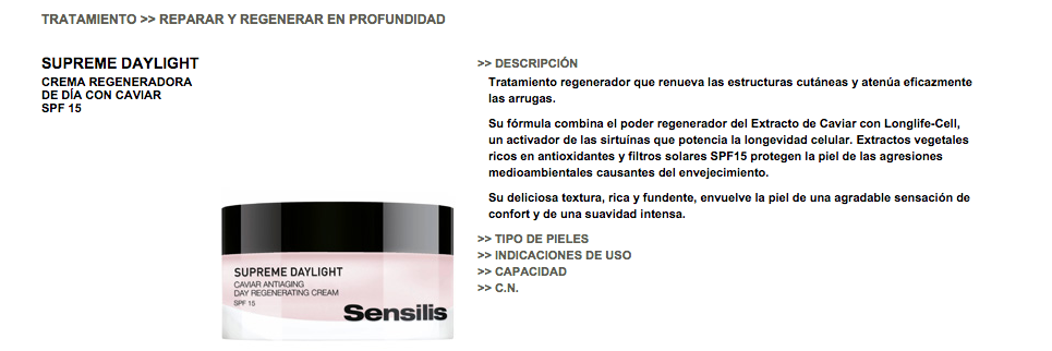 sensilis crema