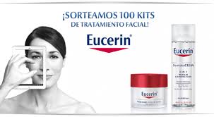 Comprando dos productos faciales Eucerim, un bolso de regalo
