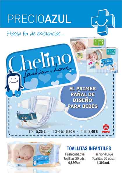 TOALLITAS INFANTILES CHELINO FASHION & LOVE , 60 Toallitas