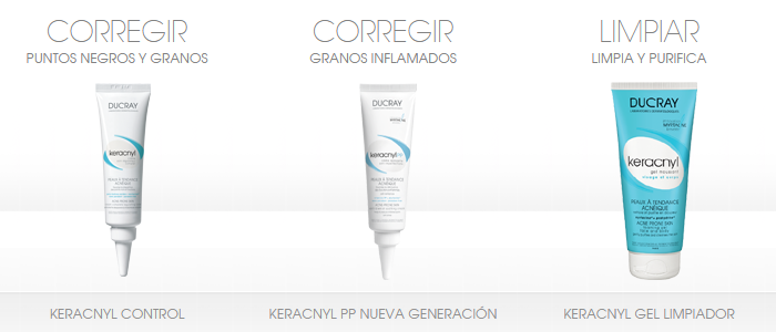 castillogranda-Keracnyl Gel limpiador Ducray productos anti acne