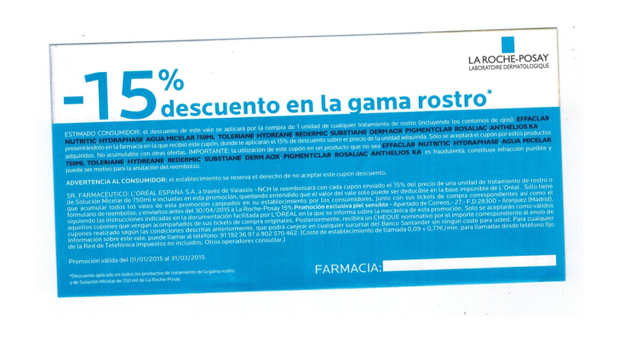 Este viernes, tratamientos rostro La Roche - Posay con un 15% de descuento