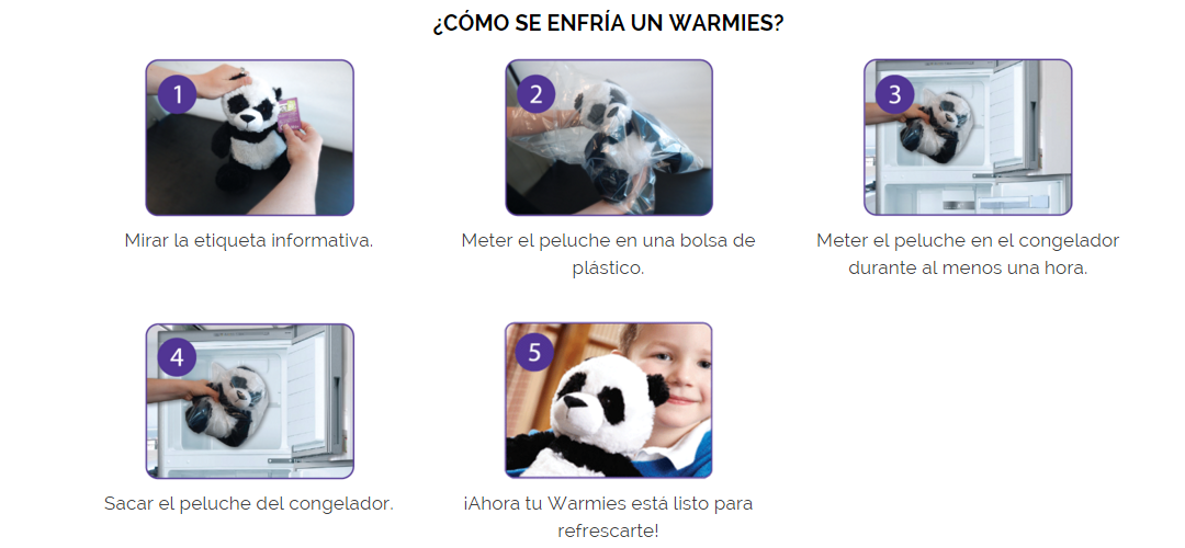 Peluches Warmies calor suave