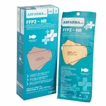 MASCARILLA FFP2 FORMA PEZ CAMEL