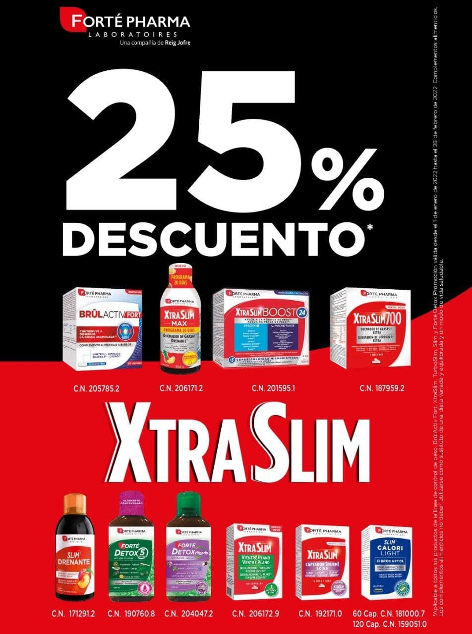 Control de Peso Forte Pharma 25% de descuento