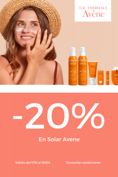 20% dscto en SOLARES AVENE