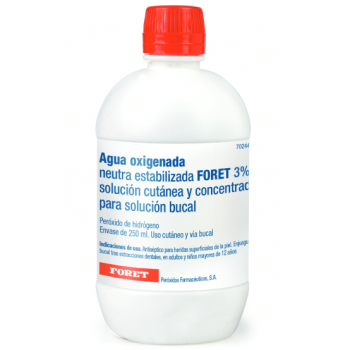 Agua oxigenada Foret 3% solución cutánea 250 ml