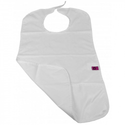 Babero vinilo con bolsillo y cierre velcro 