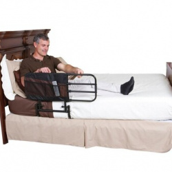 Barandilla de cama abatible extensible