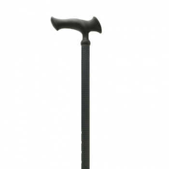 Bastón extensible aluminio puño ergonómico gris 294