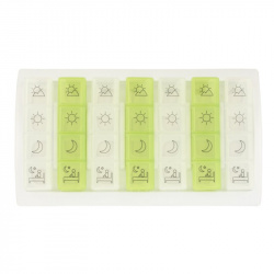 Pastillero semanal con s&iacute;mbolos