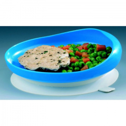 Plato con reborde con ventosa