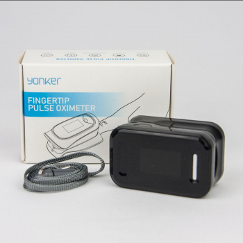 Pulsioxímetro negro de dedo