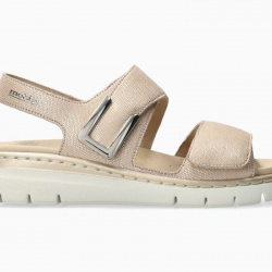 Sandalia Mujer Lalia Mobils Metalica Platinum