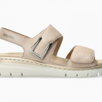 Sandalia Mujer Lalia Mobils Metalica Platinum