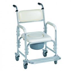 Cadira de bany amb rodes e inodor