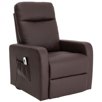 Sillón elevador MINT de dos motores Cuero Choco