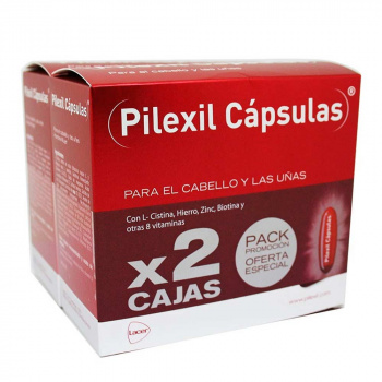 Pilexil Cápsulas Para el Cabello y las Uñas 100 Cápsulas x 2 Cajas Duplo