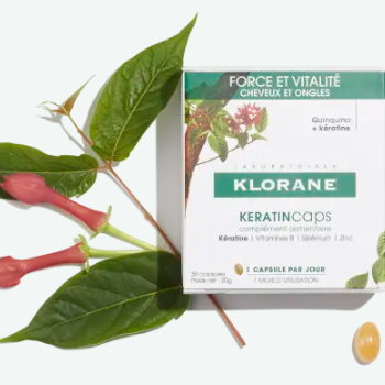 KLORANE KERATINCAPS FUERZA Y VITALIDAD  OFERTA ESPECIAL TRATAMIENTO DE 3 MESES 2 CAJAS + 1 GRATIS