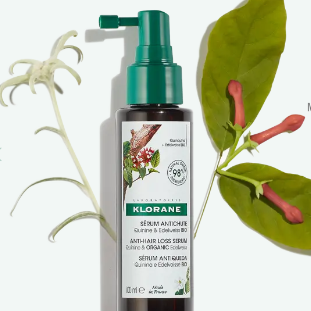 KLORANE SÉRUM ANTICAÍDA QUININA Y EDELWEISS BIO 100 ML