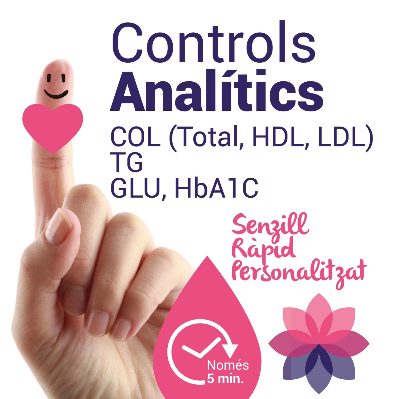 ANALÍTIQUES DE CONTROL DE COLESTEROL, TRIGLICÈRIDS I GLUCOSA