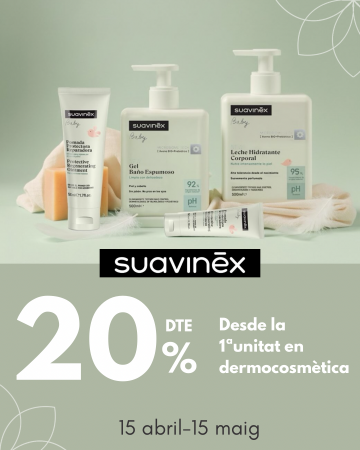 SUAVINEX: 20% dte dermocosm&egrave;tica