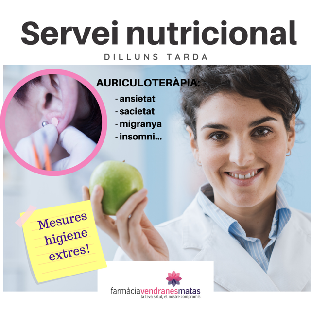 TORNEM A OBRIR EL SERVEI NUTRICIONAL